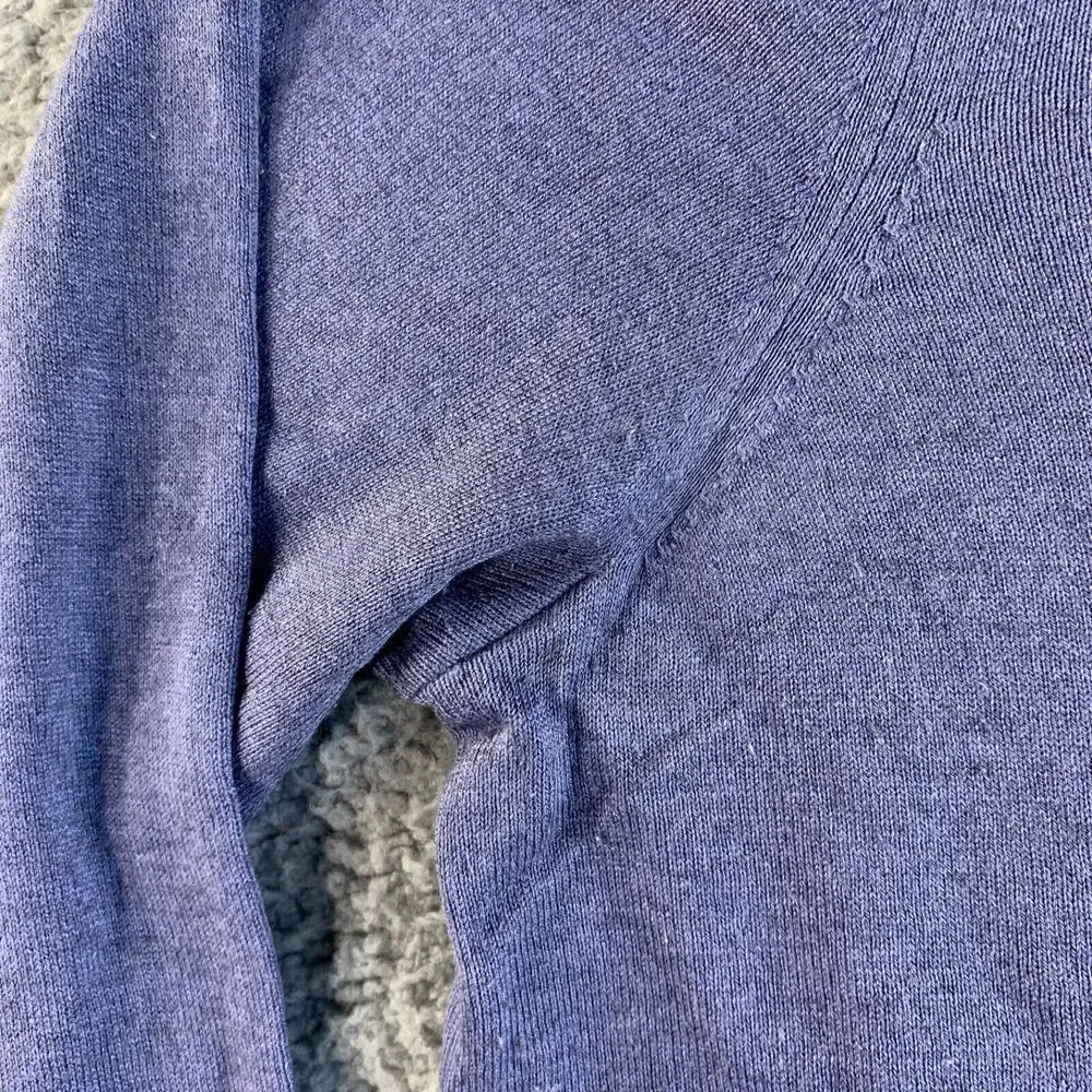 Banana‎ Republic Sweater Mens XL Purple Luxury Blend Silk Cashmere Pullover